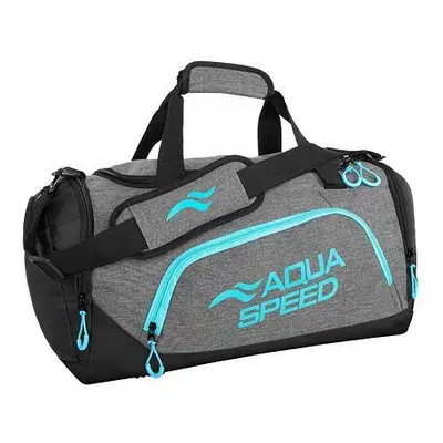 Aqua-Speed Duffle Bag L sportovní taška šedá-tyrkysová