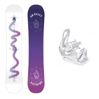 Gravity Sirene White 24/25 dámský snowboard + Raven S230 White vázání