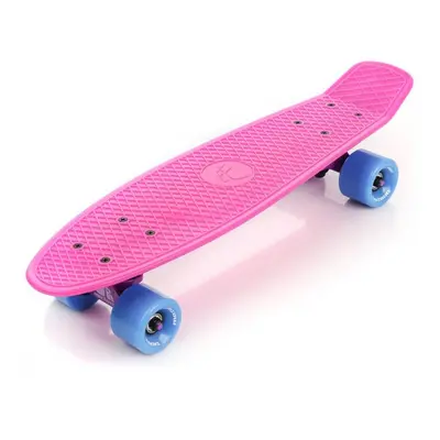 Meteor 56 cm AL truck neonově růžový - modrý Pennyboard