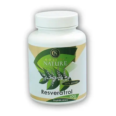 Golden Natur Resveratrol 98% extrakt 100 kapslí