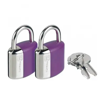 Go Travel sada zámků s klíčky Secure Lock violet