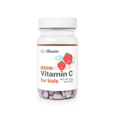 GymBeam Vitamín C, tablety na cucání pro děti 120 tab.