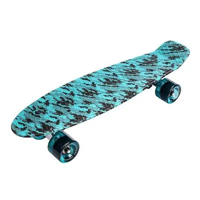 Meteor Flip Multi plastový skateboard tyrkysová