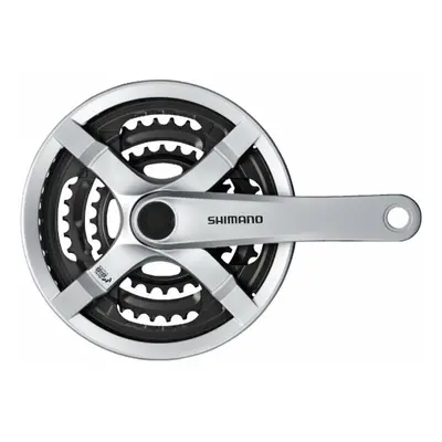 Shimano kliky Tourney FC-TX501-S 170mm 48x38x28 zubů, stříbrné s krytem, v krabičce