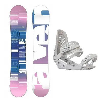 Raven Supreme white dámský snowboard + Gravity G2 Lady white vázání