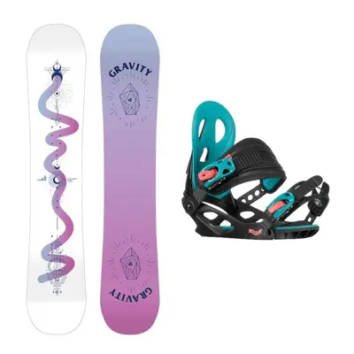 Gravity Fairy 23/24 juniorský snowboard + Gravity G1 Jr black/pink/teal vázání