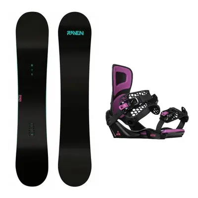 Raven Pure mint dámský snowboard + Gravity Rise black/purple vázání