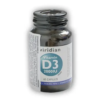 Viridian Vitamin D3 2000IU 60 kapslí