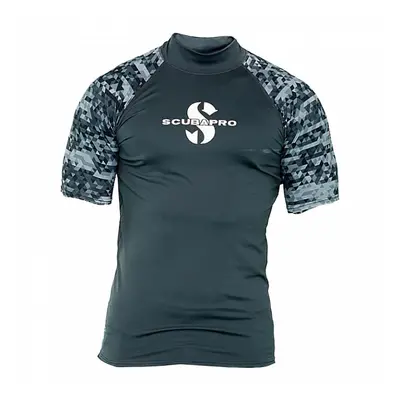 Lycrové triko Scubapro RASH GUARD GRAPHITE UPF50, krátký rukáv - pánské