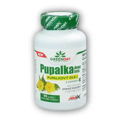 Amix GreenDay Pupalka Dvouletá + Vitamin E 90 cps