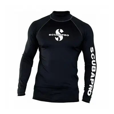 Scubapro Pánské lycrové triko RASHGUARD BLACK UPF50, dlouhý rukáv