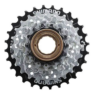 Shimano 6-kolo MF-TZ510 14-28 zubů, stříbrné/černé, v krabičce