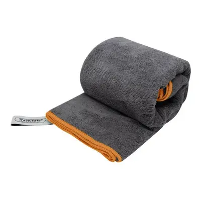 TravelSafe ručník Microfiber Terry Towel L charcoal/orange