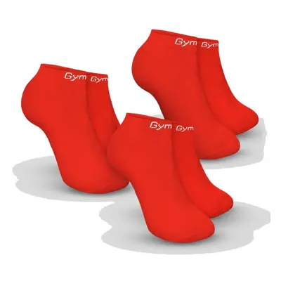 GymBeam Ponožky Ankle Socks 3Pack Hot Red