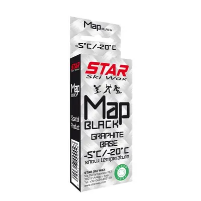 Star Ski Wax Map black grafite base 60g