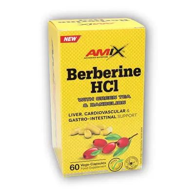 Amix Pro Series Berberine HCl + GreenTea Dandelion 60 cps