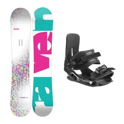 Raven Pearl white dětský snowboard + Hatchey Tactic Junior vázání