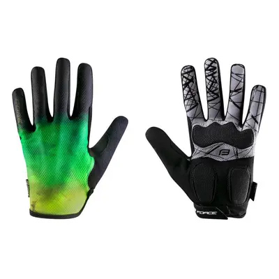 Force MTB CORE fluo zelené letní rukavice