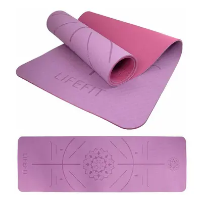 Lifefit Podložka Yoga MAT Relax Duo 183x58x0,6cm bordó