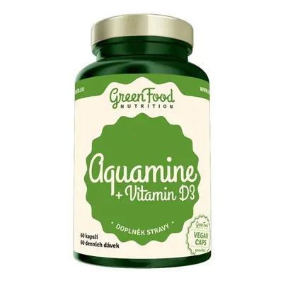 GreenFood Aquamin + Vitamín D3 60 kapslí