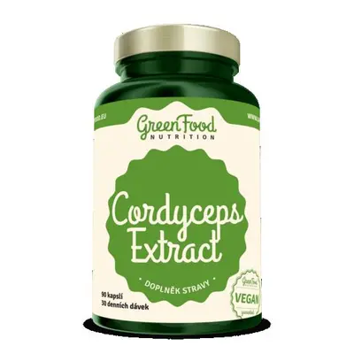 GreenFood Cordyceps extract 90 kapslí