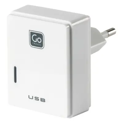 Go Travel USB nabíječka s micro USB a konektorem pro Evropu