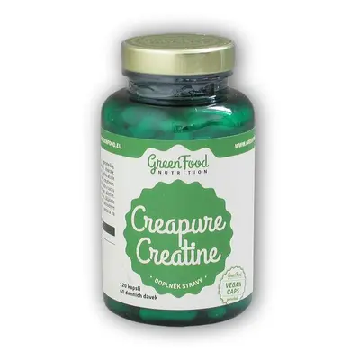 GreenFood Nutrition Creapure creatine 120 kapslí