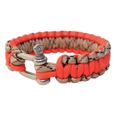 BCB Adventure náramek paracord kov oranžový