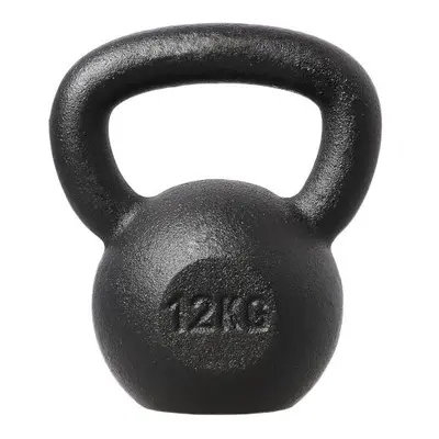 HMS Litinový kettlebell KZG12 12 kg, černý