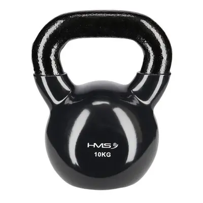 HMS Kettlebell pokrytý vinylem KNV10 10 kg, černý