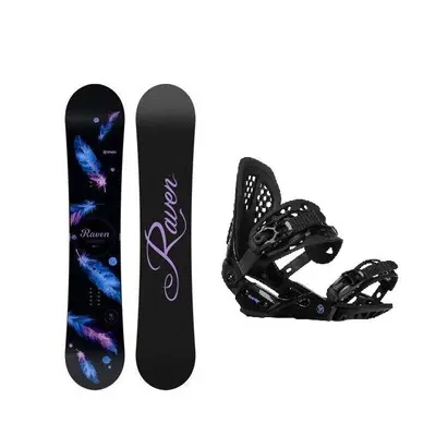 Raven Mia Black dámský snowboard + Gravity G2 Lady black vázání