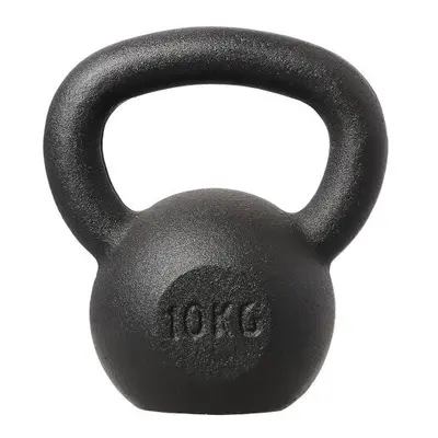 HMS Litinový kettlebell KZG10 10 kg, černý