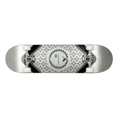 Playlife Heavy Metal Silver 31x8" Skateboard