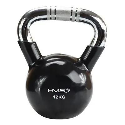 HMS Kettlebell s chromovaným úchopem KTC 12 kg černý