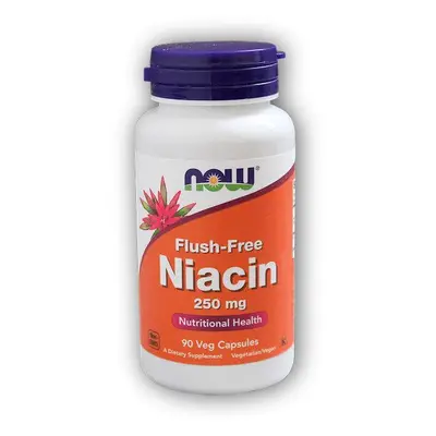 NOW Foods Niacin bez vedlejšího účinku zčervenání 250mg 90 kapslí