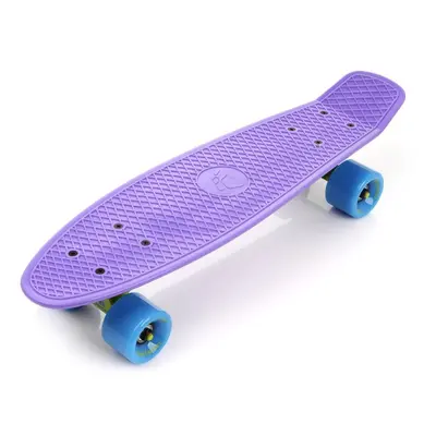 Meteor 56 cm AL truck fialový - modrý pennyboard