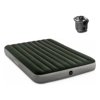 Intex Nafukovací matrace 64779 PRESTIGE DOWNY AIRBED QUEEN + PŘENOSNÁ PUMPA