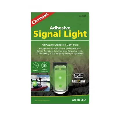 Coghlans signální světlo Adhesive Signal Light green