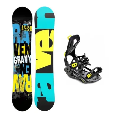 Raven Gravy junior mini dětský snowboard + Raven FT360 black/lime vázání