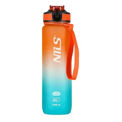 NILS CAMP Tritanová láhev na pití NCD68 1000 ml oranžovo-modrá