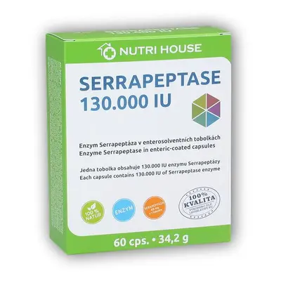 Nutri House Serrapeptase 130.000 IU 60 kapslí