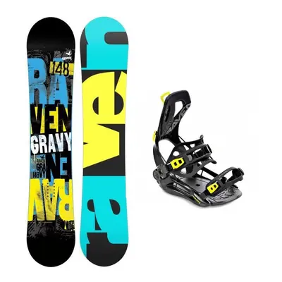 Raven Gravy junior snowboard + Raven FT360 black/lime snowboardové vázání