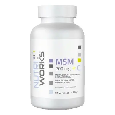 NutriWorks MSM 700mg + C 90 kapslí