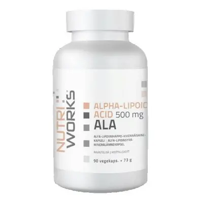 NutriWorks Alpha Lipoic Acid 500mg 90 kapslí