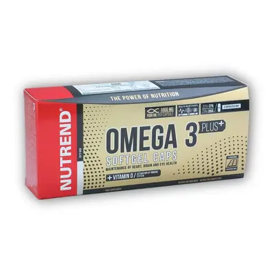 Nutrend Omega 3 Plus Compressed Caps 120 kapslí