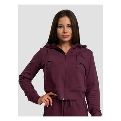 GymBeam Dámská mikina Zip-up TRN Eggplant