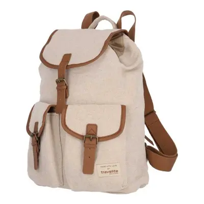 Travelite Hempline Clap Backpack Beige batoh