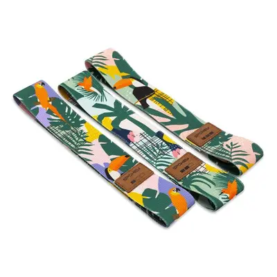 Spokey HOME JUNGLE Sada 3 posilovacích bavlněných gum + obal