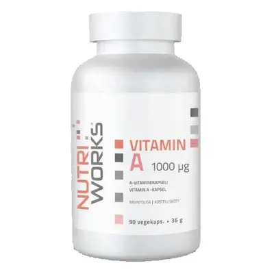 NutriWorks Vitamin A 1000g 90 kapslí