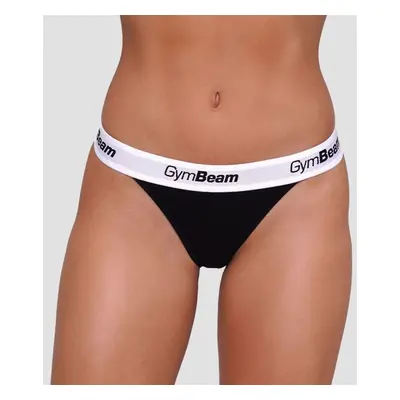 GymBeam Kalhotky Tanga 3Pack Black